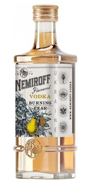 Nemiroff  Burning Pear  flavored Ukraine vodka 40% vol.  0.05 l