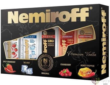 Nemiroff  Tasting set  premium Ukraine vodka  5 x 0.10 l