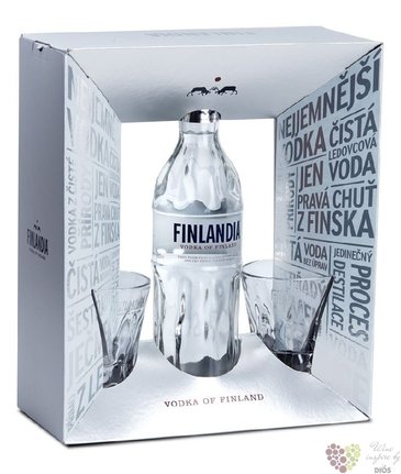 Finlandia 2glass pack ed. 2017 original vodka of Finland 40% vol.  0.70 l