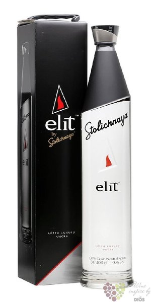 Stolichnaya  Elit  Ultra premium Russian plain vodka 40% vol.    3.00 l