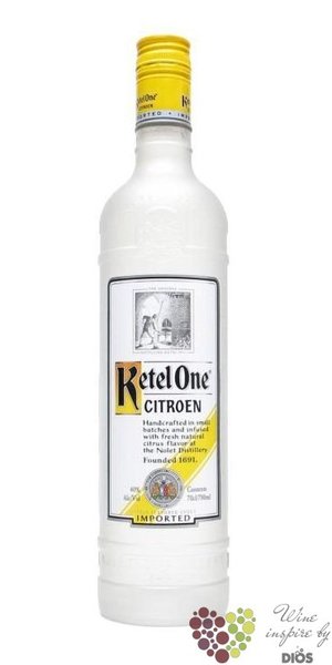 Ketel One  Citroen  premium flavored vodka of Holand 40% vol.     1.00 l