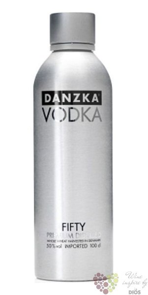 Danzka Fifty  Black  premium Danish vodka 50% vol.  1.00 l