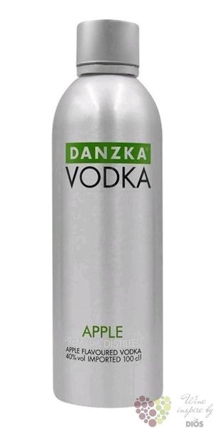 Danzka „ Apple ” premium flavored Danish vodka 40% vol.  1.00 l