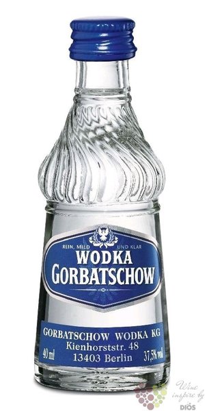 Gorbatschow  Blue  premium German vodka 37.5 % vol.  0.05 l