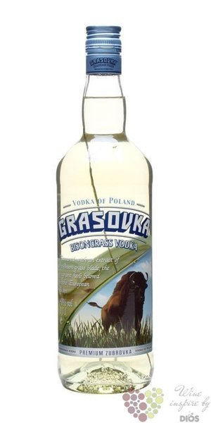 Grasovka Bison brand premium Polish vodka 40% vol.  1.00 l