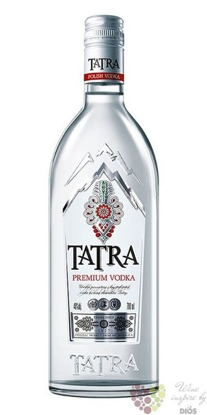 Tatra premium Polish vodka by Polmos 40% vol.  0.70 l