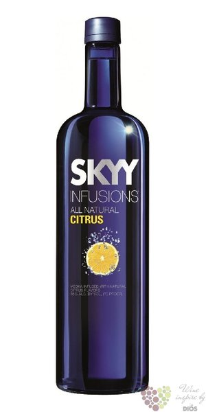 Skyy infusions  Citrus  premium flavored American vodka 37.5% vol.  1.00 l