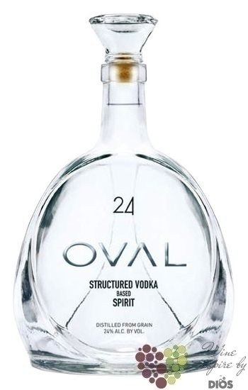 Oval  24  structured Based spirit premium Austrian grain vodka 24% vol.    0.05 l