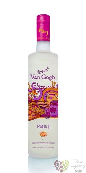 Vincent Van Gogh  PB&amp;J  premium flavored Dutch vodka 35% vol.     0.70 l