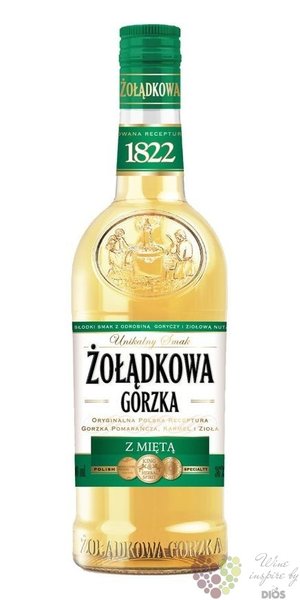 Zoladkowa Gorzka  Mint  premium Polish vodka 34% vol.  0.50 l