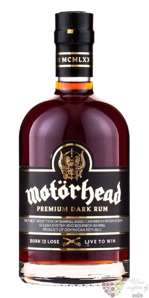 Motorhead  Premium Dark  aged Caribbean rum 40% vol.  0.70 l