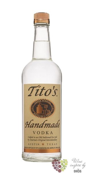 Titos Handmade American vodka Austin Texas 40% vol.  1.00 l