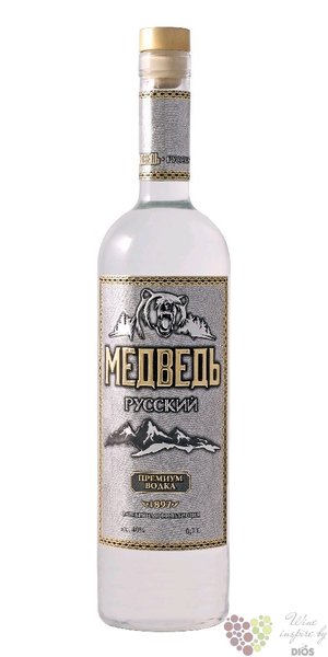Radamir  Medved Russkij  premium Belarusian vodka Gomel distillery 40% vol. 0.70 l