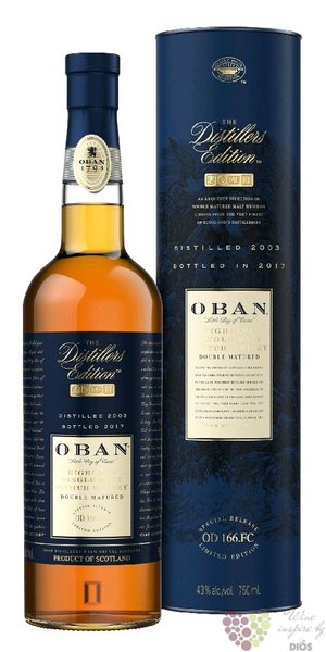 Oban 1998  Montilla Fino finish - Distillers edition 2013  Highland whisky 43% vol.  0.70 l