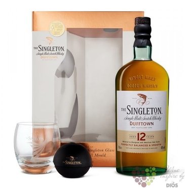 Singleton of Dufftown aged 12 years glass set Speyside single malt whisky 40% vol.  0.70 l