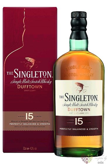 Singleton of Dufftown aged 15 years Speyside single malt whisky 40% vol.  1.00 l
