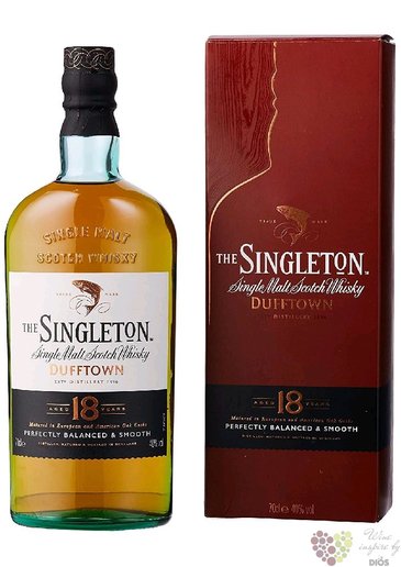Singleton of Dufftown aged 18 years single malt Speyside whisky 40% vol.    0.70 l