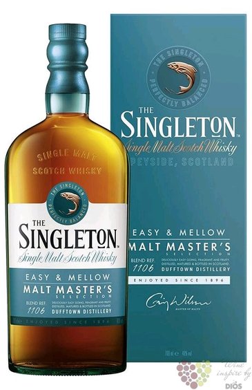 Singleton of Dufftown  Masters Selection  single malt Speyside whisky 40% vol.  0.70l