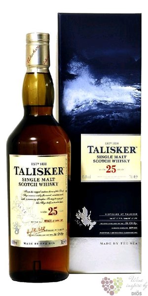 Talisker aged 25 years single malt Skye whisky 45.8% vol.   0.70 l