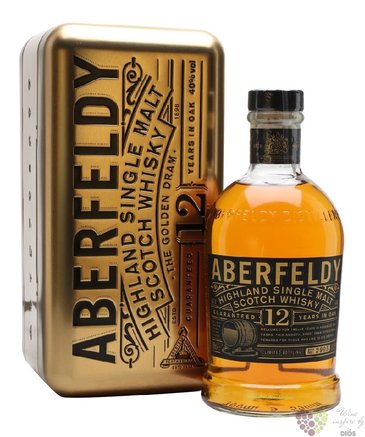 Aberfeldy  the Golden Dram  aged 12 years single malt Highlands whisky 40% vol.  0.70 l