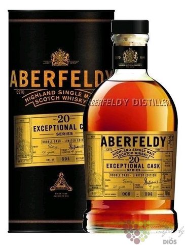 Aberfeldy Exceptional cask  Sauternes cask  aged 20 years Highlands whisky 54% vol. 0.70 l