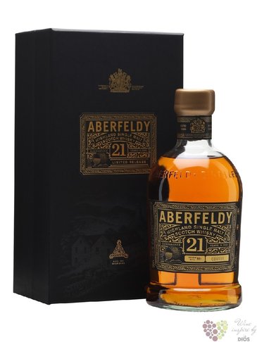 Aberfeldy  Limited release  aged 21 years Highlands whisky 40% vol. 0.70 l