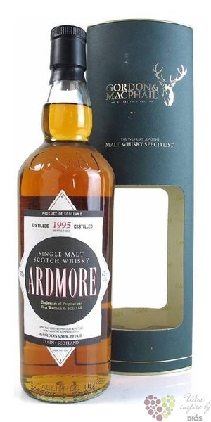 Ardmore  Gordon &amp; MacPhail Distillery labels  1995 Highland whisky 43% vol.  0.70 l