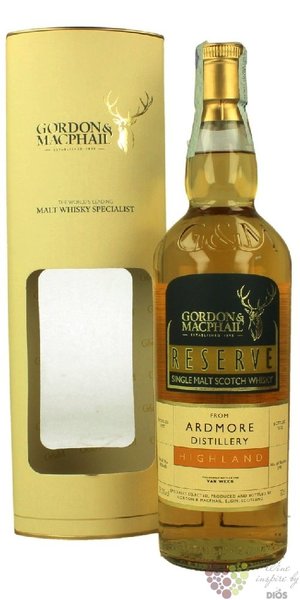 Ardmore  Gordon &amp; MacPhail Reserve  1997 Highland whisky 58.5% vol. 0.70 l