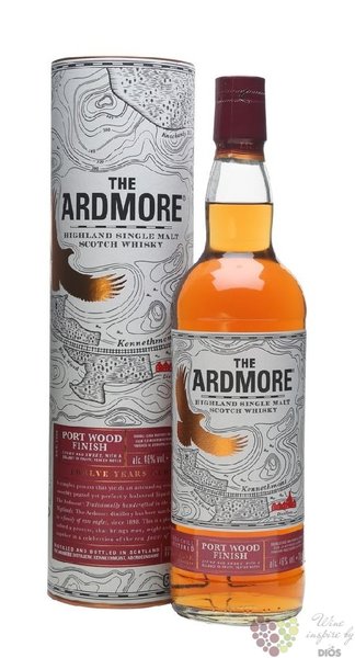 Ardmore  Port wood finish  aged 12 years single malt Highland whisky 46% vol.0.70 l