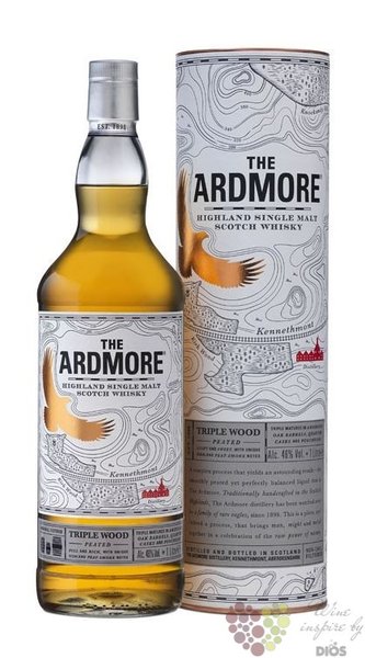 Ardmore  Triple wood peated  single malt Highland whisky 46% vol.  1.00 l