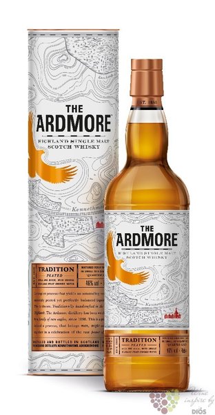 Ardmore  Traditional peated  single malt Highland whisky 46% vol.  1.00 l