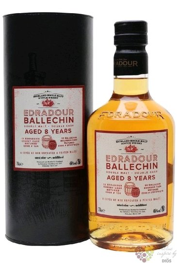 Ballechin  Double cask  aged 8 years Highland whisky by Edradour 46% vol.  0.70 l