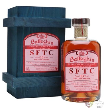 Ballechin SFTC 2004  Burgundy cask  aged 13 years Highland whisky 58.6% vol.  0.50 l