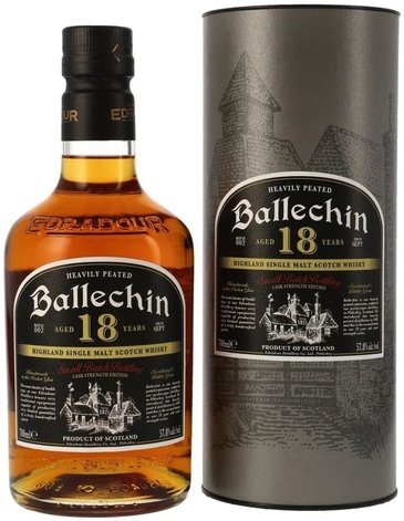 Ballechin  Cask Strength b.02  aged 18 years Highland whisky by Edradou 57.8% vol.  0.70 l