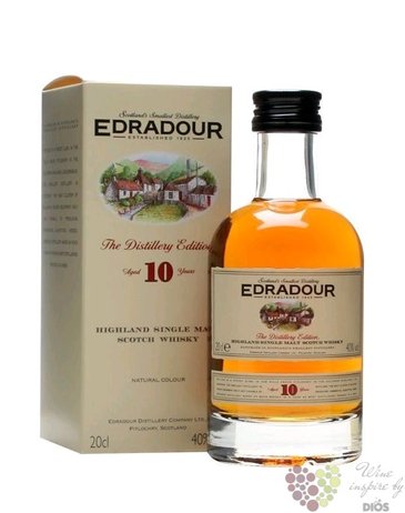 Edradour  Distillery edition  aged 10 years Highland whisky 40% vol.  0.20 l