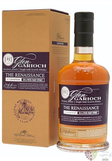 Glen Garioch  the Renaissance chapter I.  aged 15 years Highland whisky 51.9%vol.  0.70 l