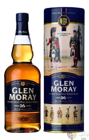 Glen Moray  Elgin Heritage  aged 16 years single malt Speyside whisky 40% vol.  0.70 l