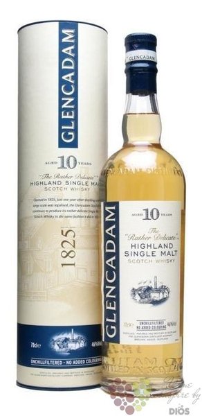 Glencadam  Rather Delicate  aged 10 years single malt Highland whisky 46% vol.  0.70 l