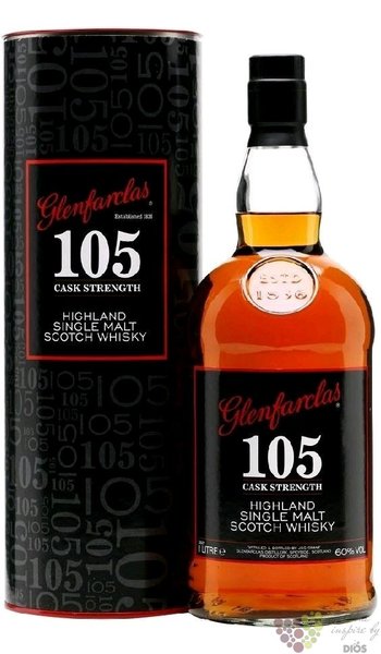 Glenfarclas  105  cask strength Speyside whisky 60% vol.  1.00 l