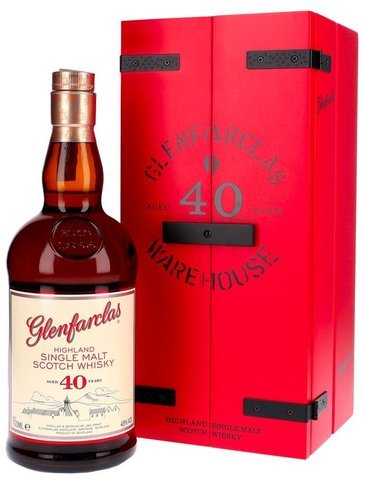 Glenfarclas aged 40 years of single malt Speyside Scotch whisky  43% vol.  0.70 l