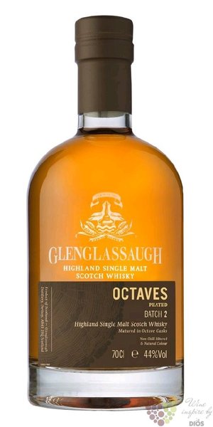Glenglassaugh  Octaves peated  single malt Highland whisky 44% vol.  0.70 l