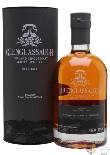 Glenglassaugh  Peated Virgin Oak wood finish  single malt Highland whisky 46%vol.  0.70 l