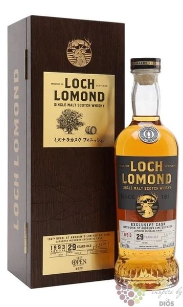 Loch Lomond 1993  Open 2023  aged 29 years Highland whisky 43.2% vol.  0.70 l