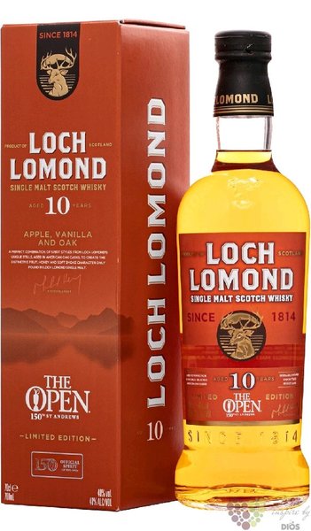 Loch Lomond  Golf Open 2022 150th St. Andrew  aged 10 years Highland whisky 40% vol.  0.70 l