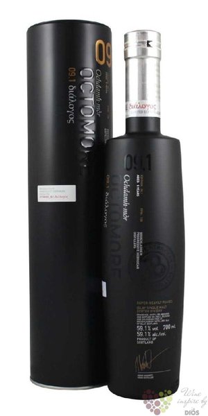 Octomore Scottish Barley  edition 9.1 156 ppm  Islay whisky by Bruichladdich 59.1% vol.  0.70l
