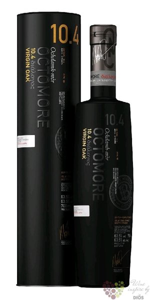 Octomore Virgin Oak  edition 10.4 88 ppm   Islay whisky by Bruichladdich 63.5% vol.  0.70 l