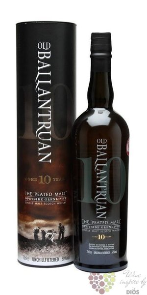 Old Ballantruan  the Peated malt  aged 10 years Glenlivet whisky by Tomintoul 50% vol.  0.70 l