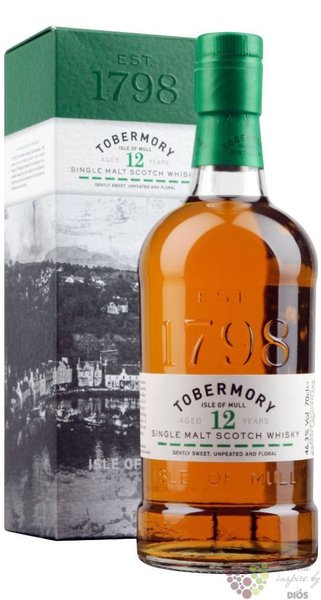 Tobermory 12 years old single malt Mull whisky 46.3% vol.  0.70 l