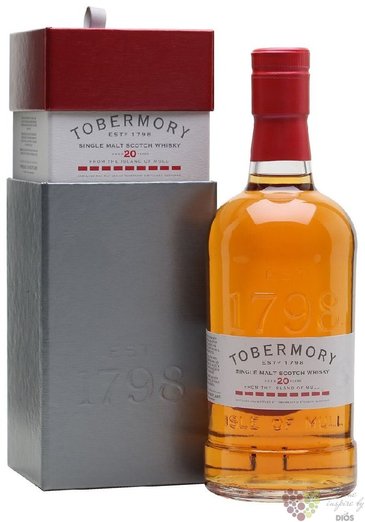 Tobermory 20 years old single malt Mull whisky 46.3% vol.  0.70 l