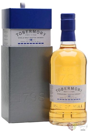 Tobermory 18 years old single malt Mull whisky 46.3% vol.  0.70 l